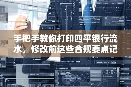 手把手教你打印四平银行流水，修改前这些合规要点记牢