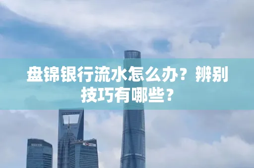 盘锦银行流水怎么办？辨别技巧有哪些？
